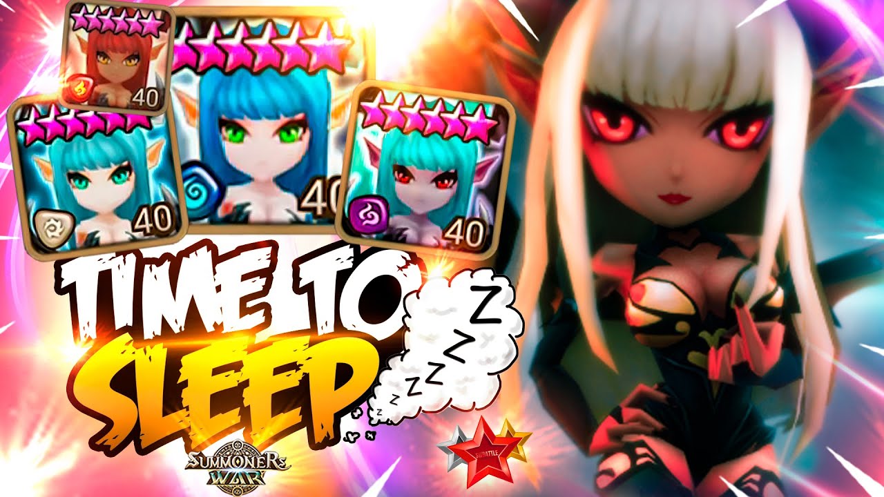ULTRA TOXIC Sleep Team with MASS SUCCUBUS - Summoners War