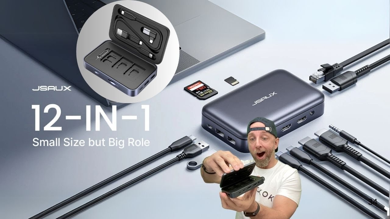USB C 12 in 1 Docking Station OmniCase 2 Pro: 2 Hidden Features, 4K, 100W, Storage & More!