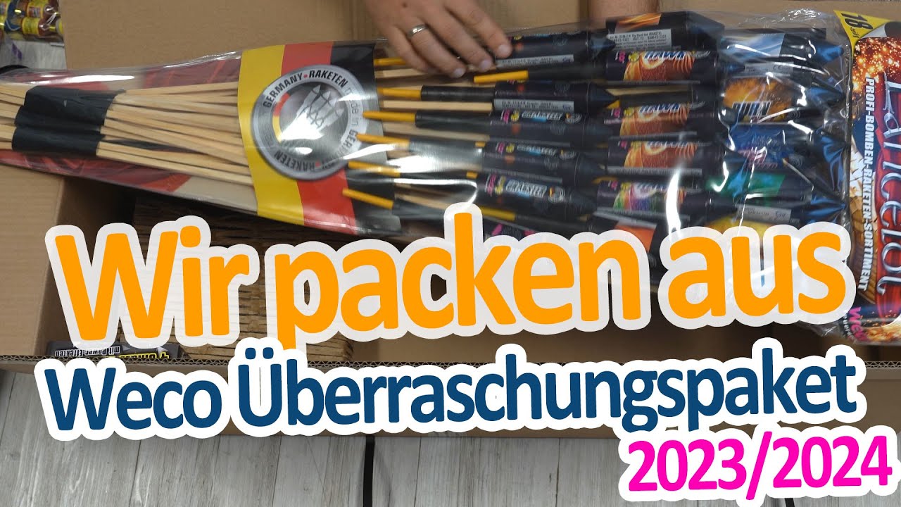 Weco Überraschungspaket XL 2023/2024 Unboxing - Fiesta-Feuerwerk.de