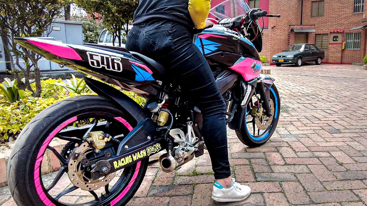 Así es una Pulsar NS 200 de CARRERAS 🔥