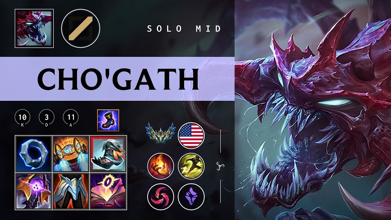 Cho'Gath Mid vs Zoe - NA Challenger Patch 26.03