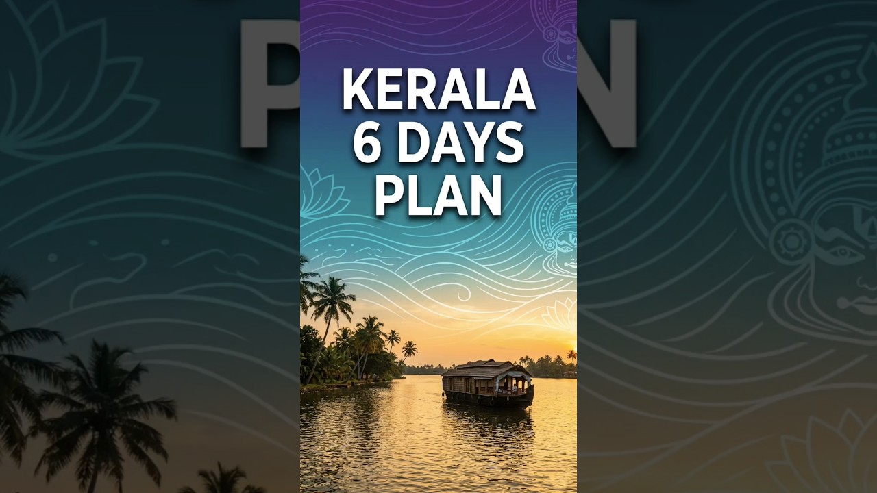 Kerala Budget Trip in 6 Days! 🌴 Only ₹6500 Itinerary 💸 #KeralaTrip #BudgetTravel #Shorts