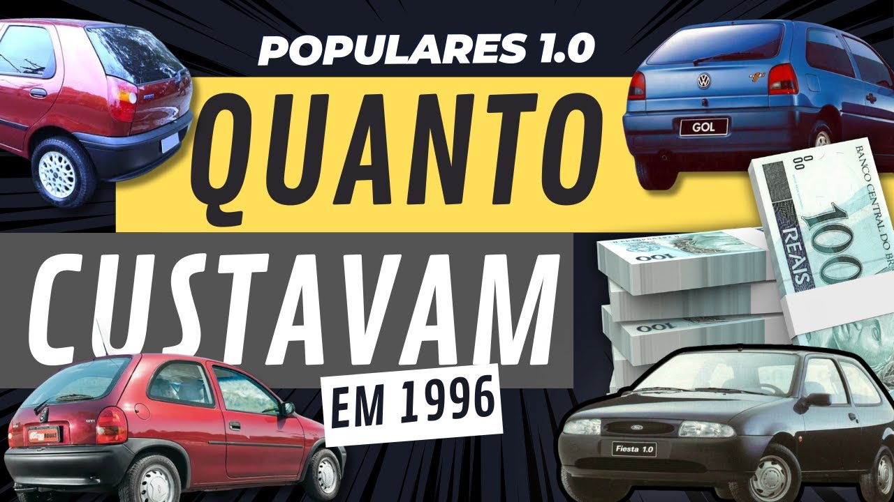 Sempre foram caros? Preços dos CARROS POPULARES de 1996 atualmente.