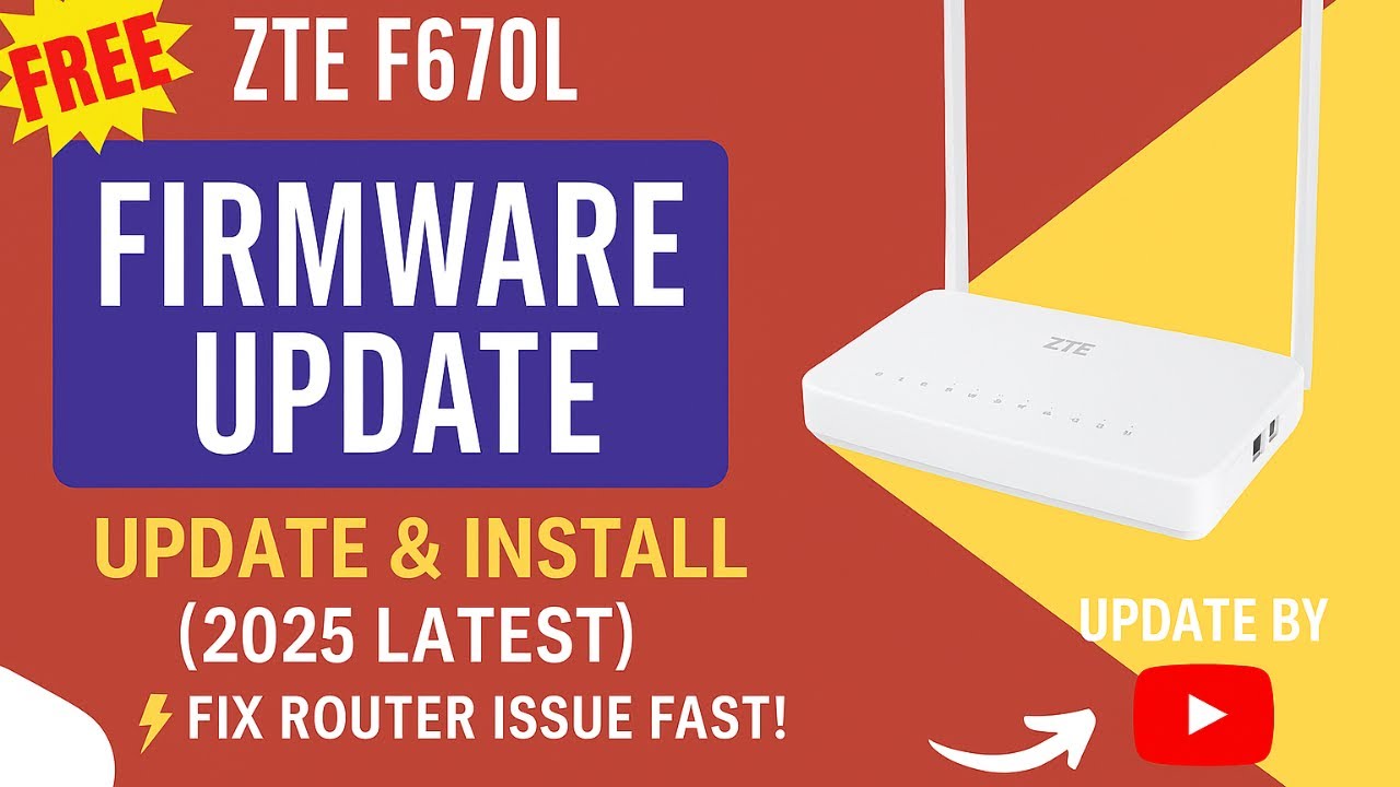 ZTE F670L Firmware Download & Update || ZTE F670L Firmware Update New Firmware