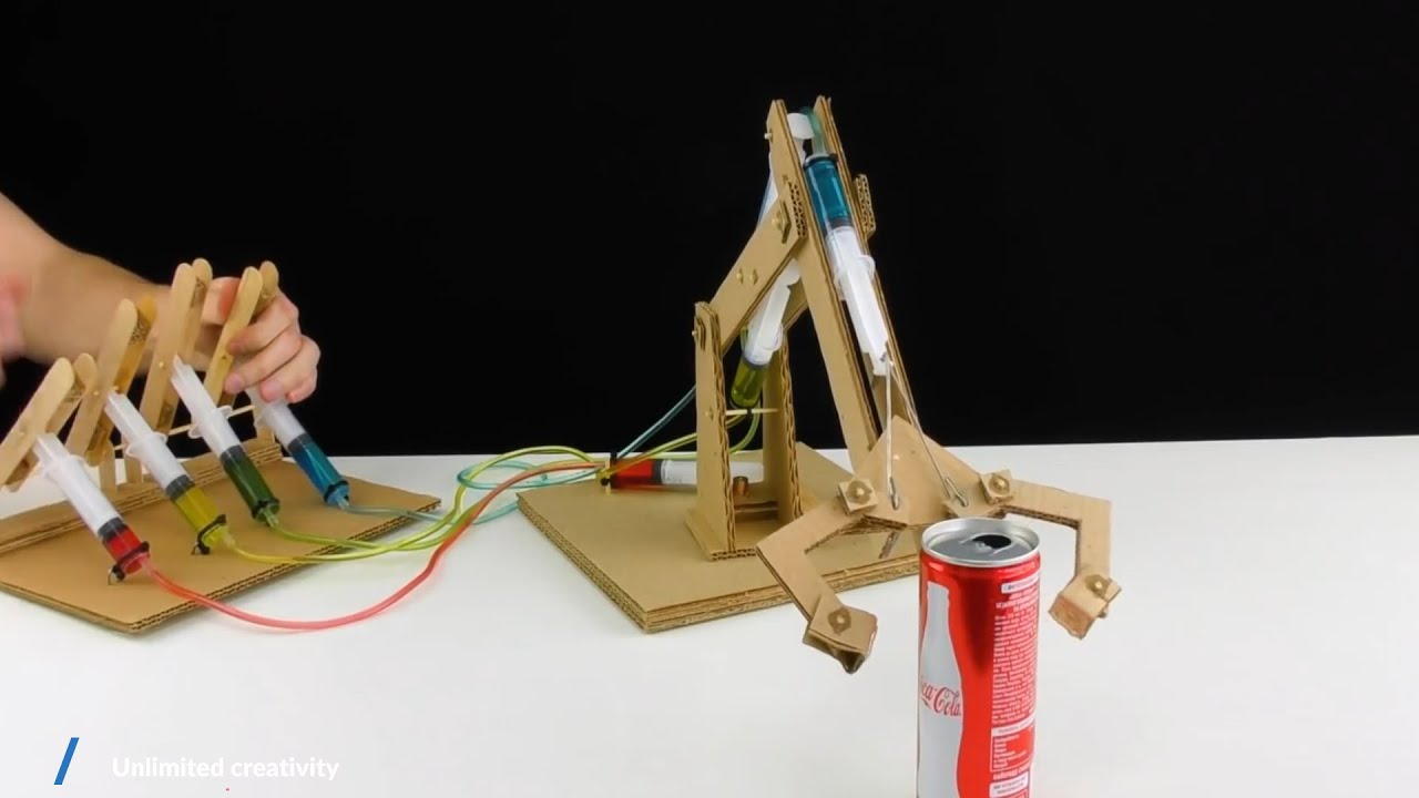 Make a robot arm out of paper