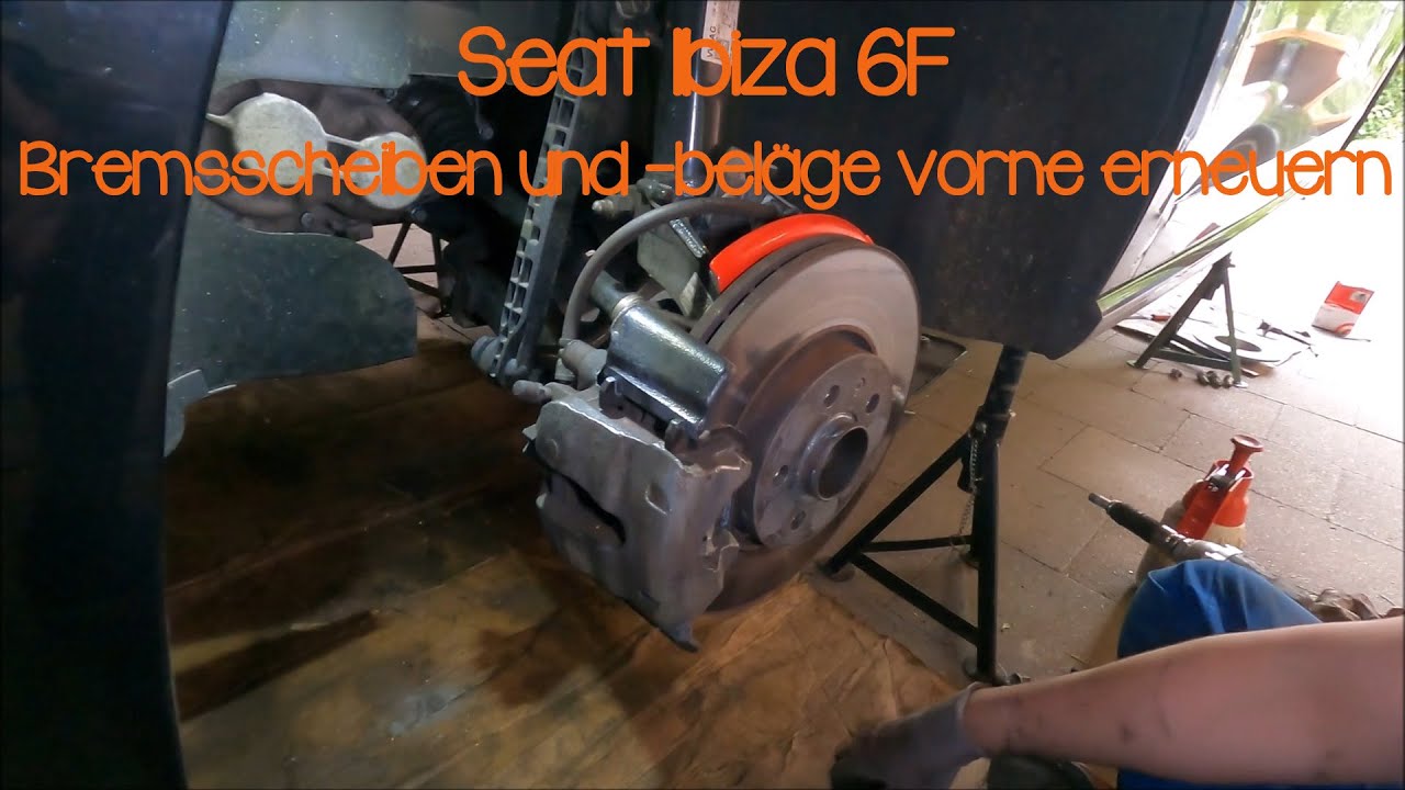 Seat Ibiza 6F Bremsscheiben und  -bel&auml;ge vorne erneuern