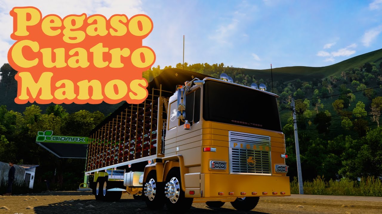 Pegaso 4 manos por Cristian C. Design. Colombia Real Map. ZAF Cummins KTA19-C600,