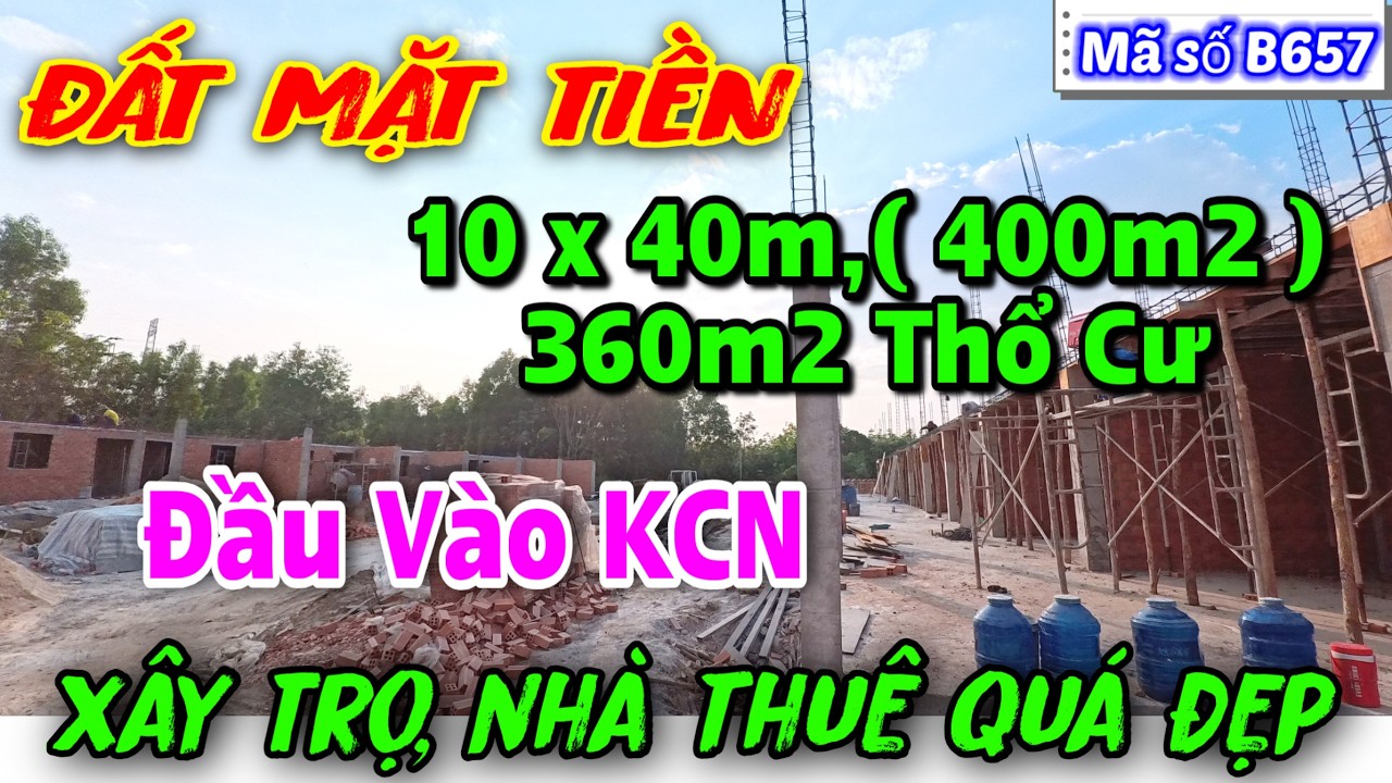 Bán Đất Mặt Tiền Xây Trọ, dt 400m2 Vừa Đẹp Giá Rẻ ngay KCN, TỈNH LỘ ở Bình Dương.