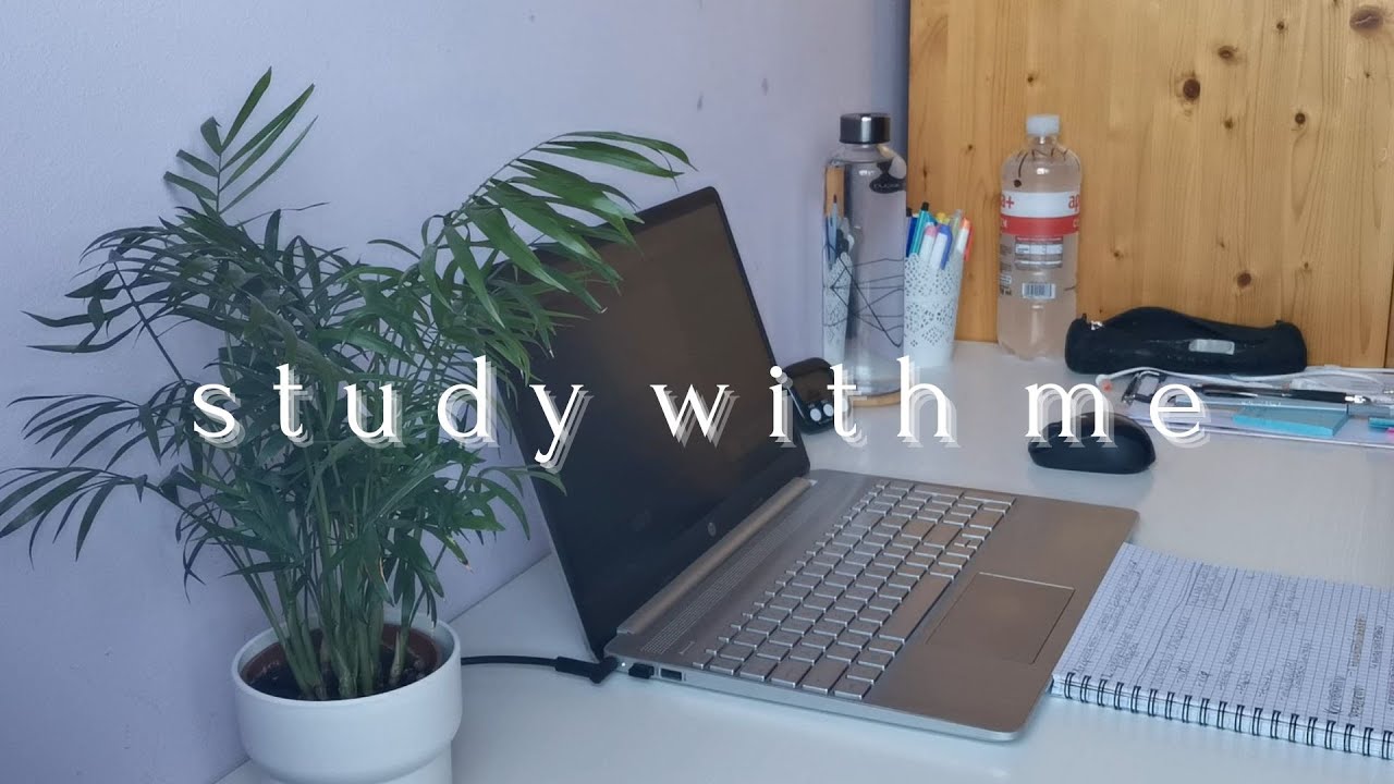 3-hour study with me I with timer I 90/10 method I soothing rain sounds☔