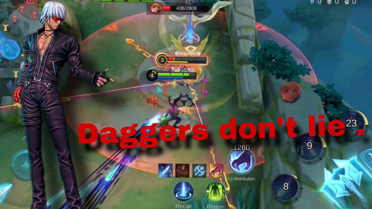 Daggers don't lie. Fast hands only. #mobilelegends #gusion 