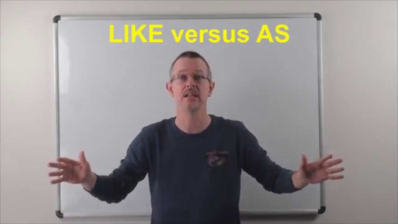 Изучайте английский: Ежедневный простой английский 0867: like VS as