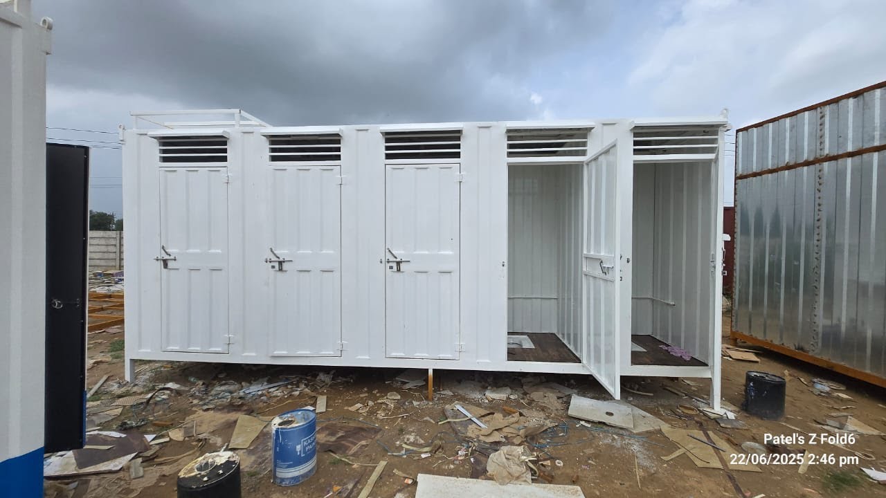 Shree Readymade Container Mobile Toilets bathrooms | Shree Prefab & Infra