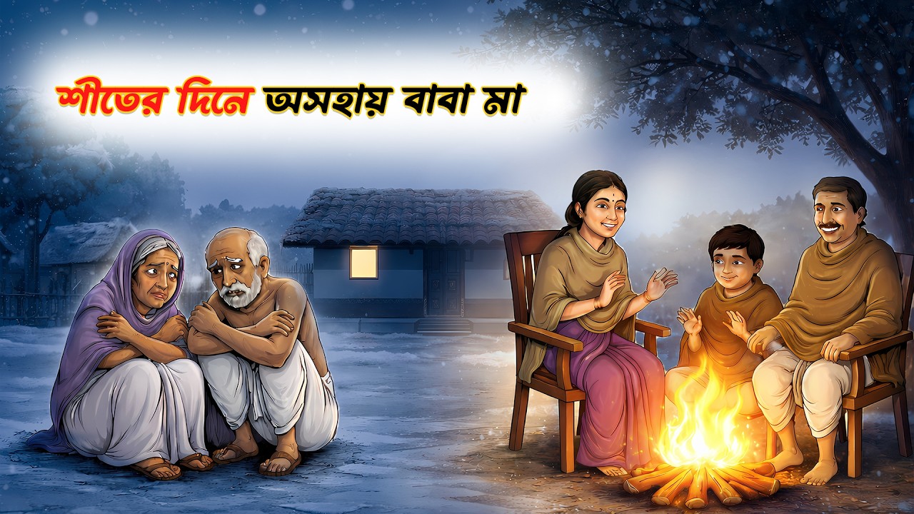 শীতের দিনে অসহায় বাবা মা | Bengali Fairy Tales Cartoon | Rupkothar Bangla Golpo | Thakumar Jhuli