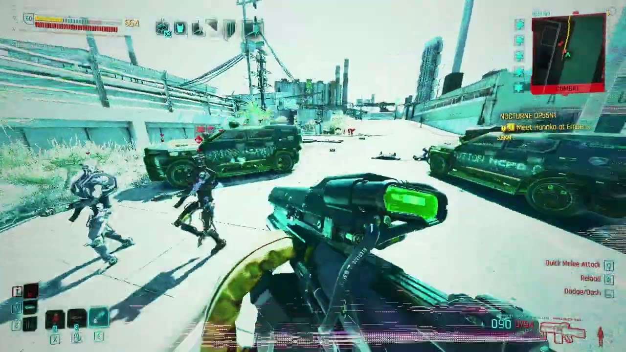 High Level Cyberpsycho Netrunner VS MaxTac - Cyberpunk 2077