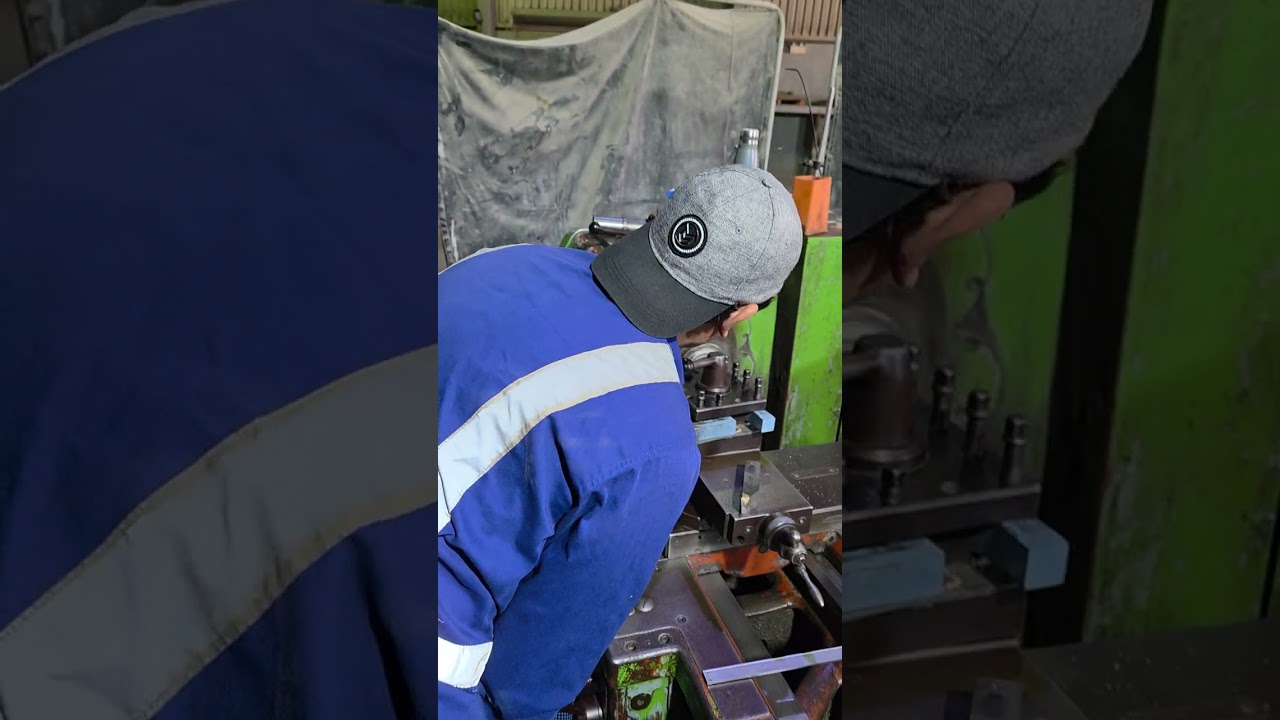 Facing and machining work 
