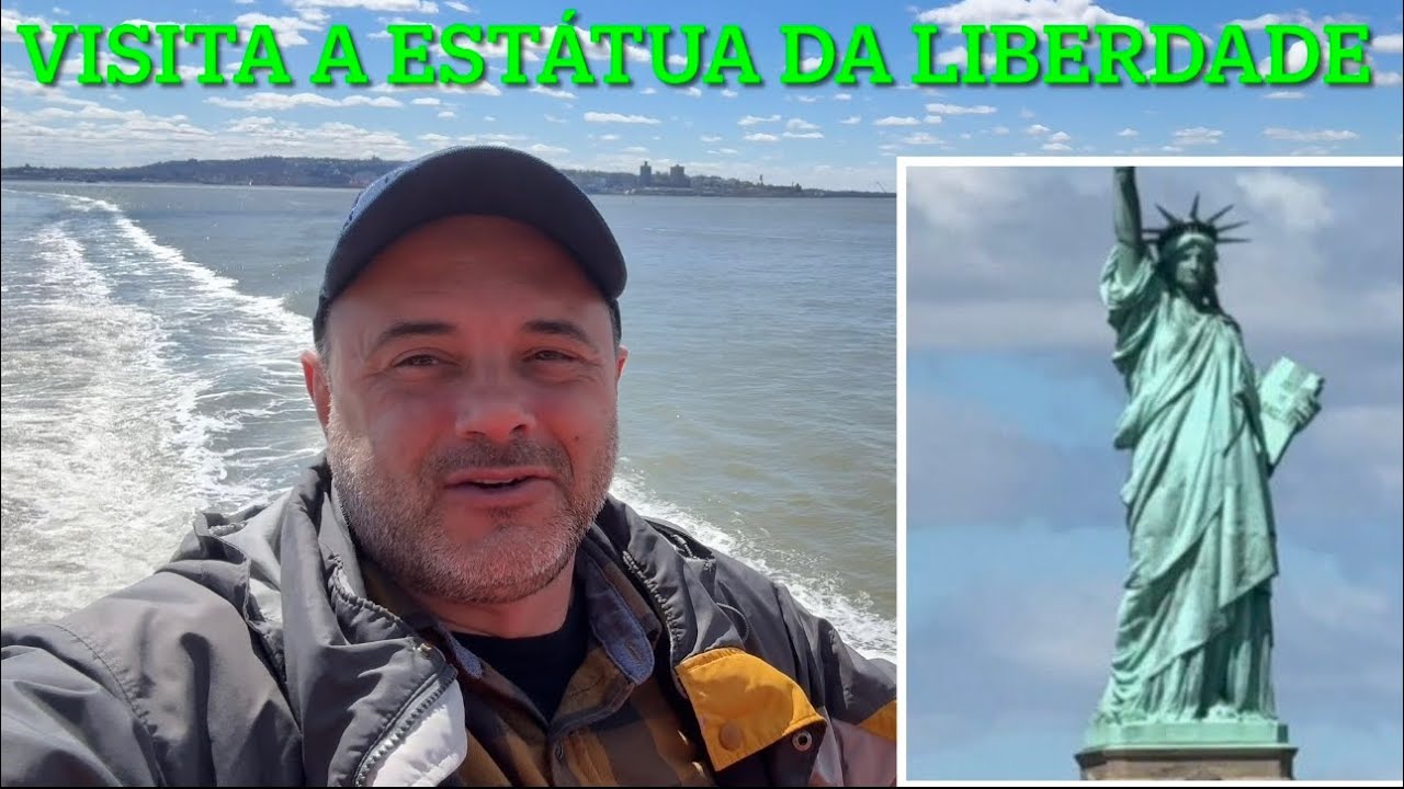UM PASSEIO PELA GRANDIOSA ESTÁTUA DA LIBERDADE USA.