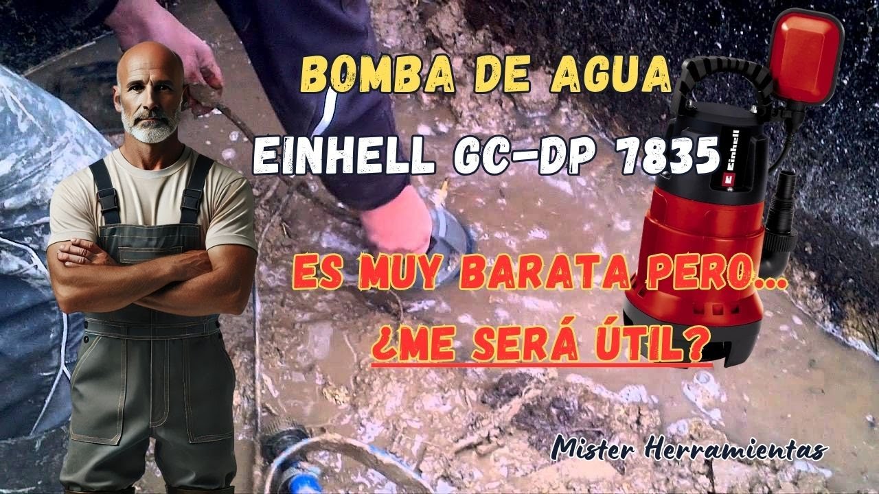 BOMBA DE AGUAS SUCIAS EINHELL GC-DP 7835 🛠️LA BOMBA DE AGUA MÁS BARATA DE AMAZON ¿ES LA MEJOR?