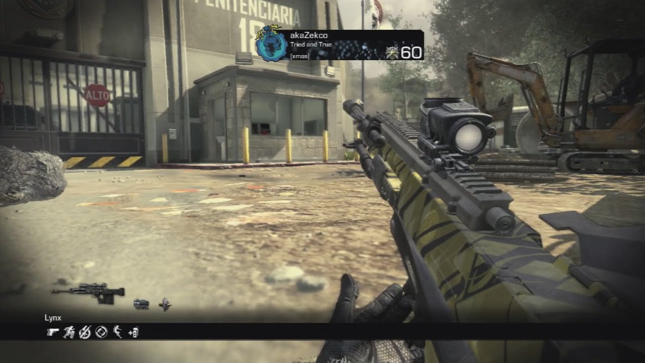 My first trickshot on COD Ghosts... (unsetup)