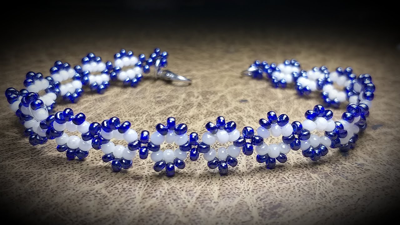 Bella Pulsera de Mostacillas...Clase #558!!!