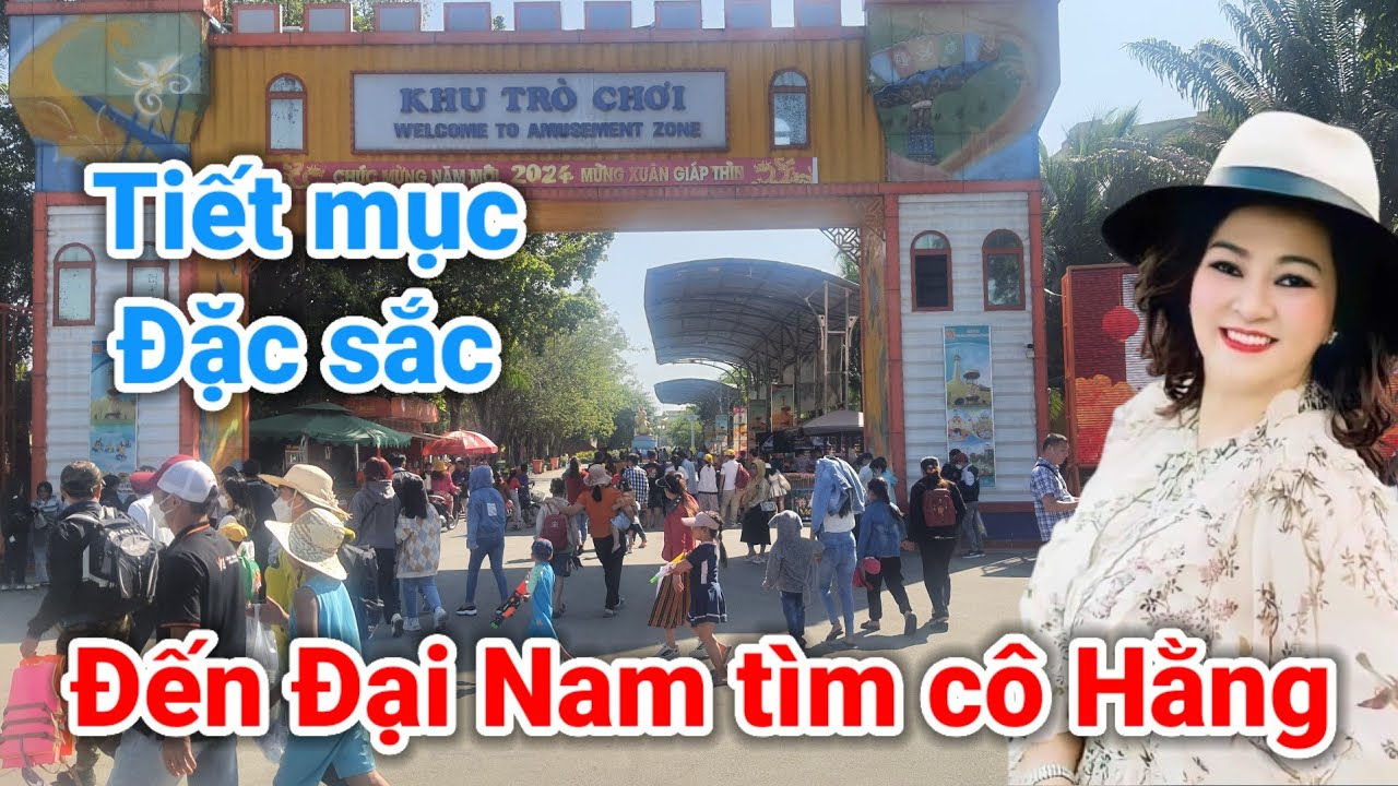 Hàng vạn người kéo đến Khu du lịch Đại Nam mong gặp bà Hằng | Gấc Việt