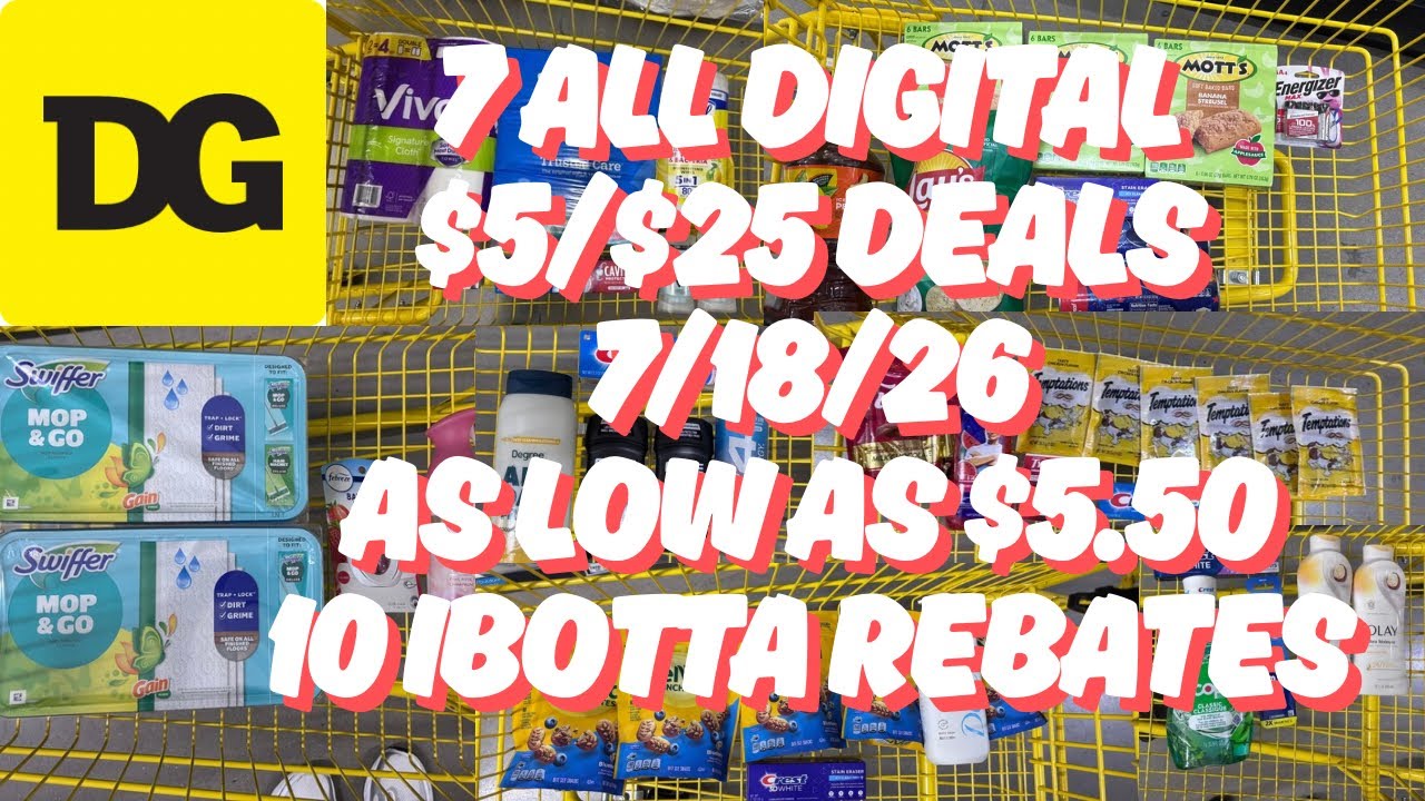 Выгодные покупки в Dollar General: все цифровые купоны $5/$25 &mdash; 18.07.26 &mdash; Купоны Dollar General ...