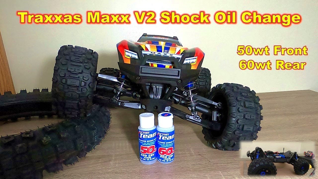 Changing shock oil (50/60wt) Traxxas Maxx V2