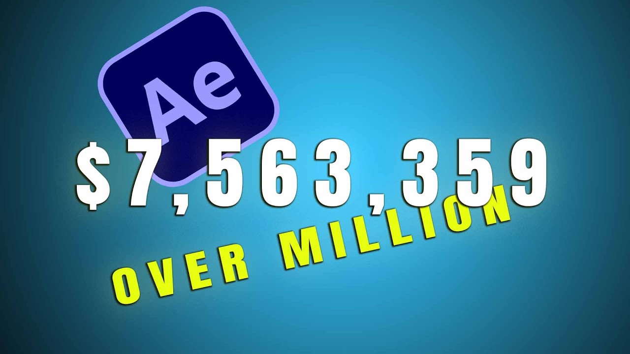 How To Create Animating Numbers Counting Up | After Effects Tutorial