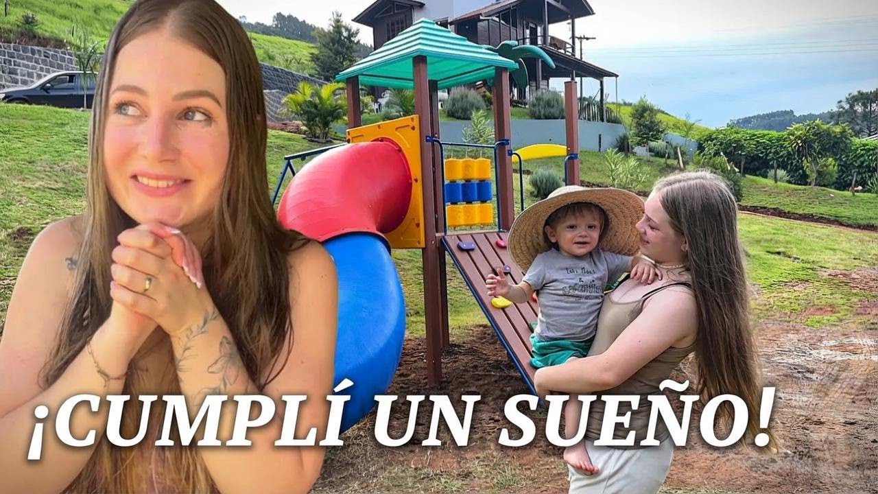 ¡La finca está cambiando! Nuevo área con juegos infantiles