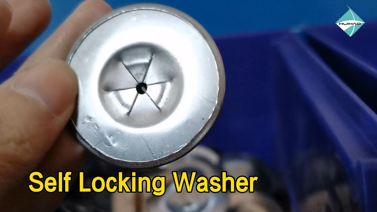 Rustproof Self Locking Washer Cap High Hardness Stainless Steel / Aluminium