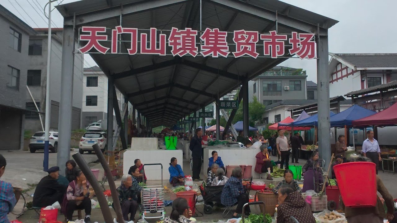 实拍偏远小镇农贸市场赶集是怎么样的，沉浸式无解说，年轻人去了哪里？你看到了什么？