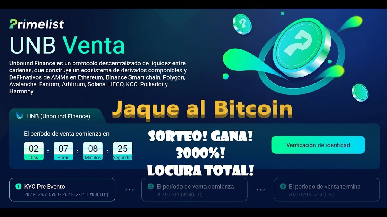 🤑 Como PARTICIPAR! 🚀 PREVENTA de TOKENS! UNB! 🚀 PRIMELIST HUOBI! SORTEO! GANALE 3000%! Paso a Paso!