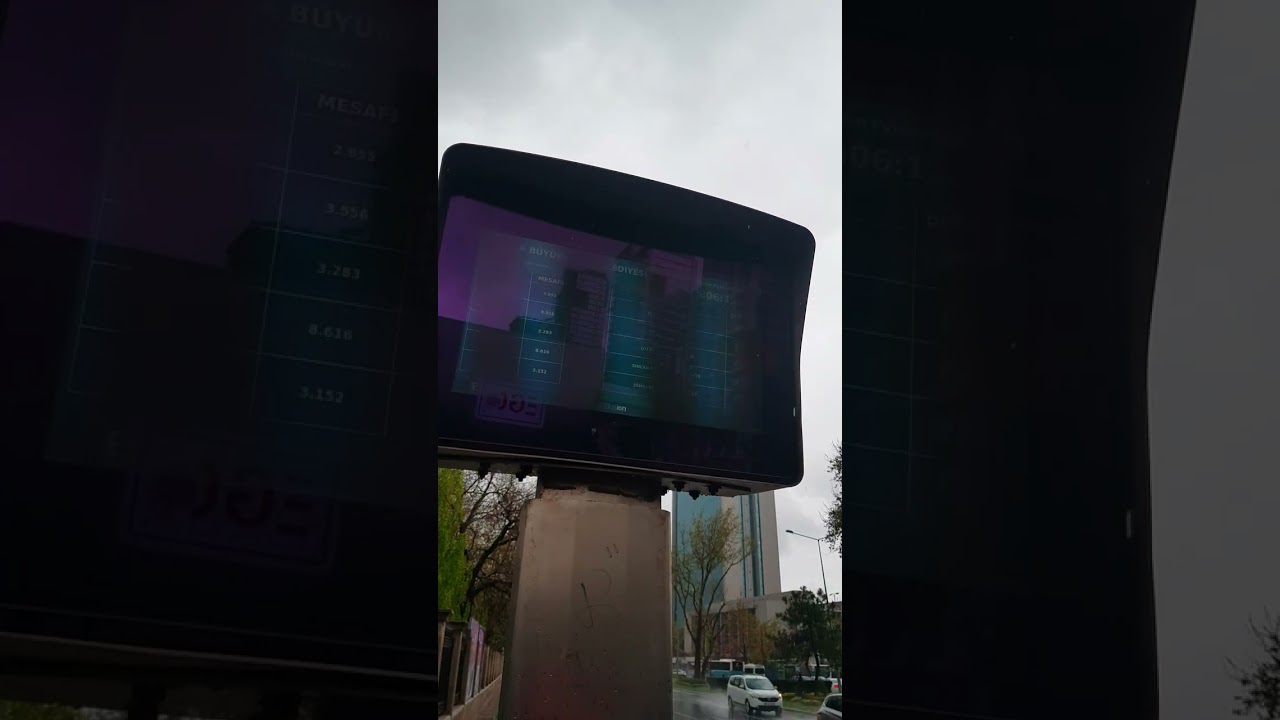 Public Transport Timing Assistance Digital Board All Over Turkey