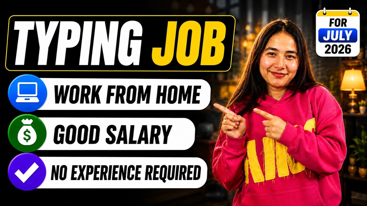 Typing  Work From Home Job 2026  | Mobile Job | Freshers Apply