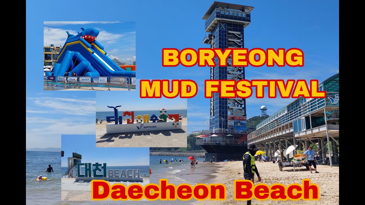 KOREA VLOG 🌸🇰🇷 | BORYEONG MUD FESTIVAL 2023 | DAECHEON BEACH | SOUTH KOREA VLOG
