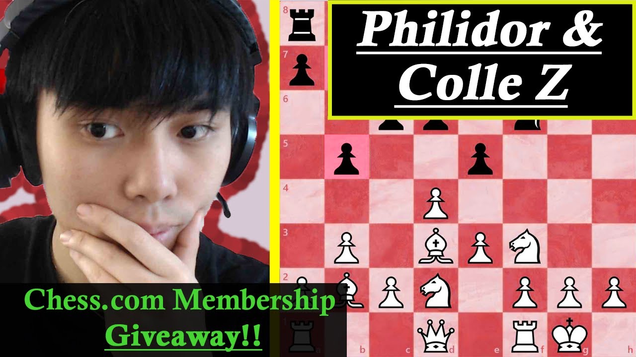 Philidor Defense and Colle Zukertort - Chess Game Commentary || Chess.com Membership Giveaway Within