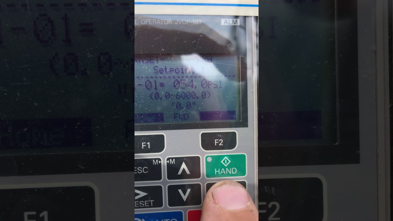 Yaskawa/ Valley VFD Pressure setting