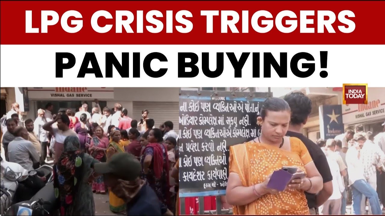 LPG Shortage Panic Triggers Long Queues in Bhopal, Chennai, Ahmedabad as Booking Systems Crash