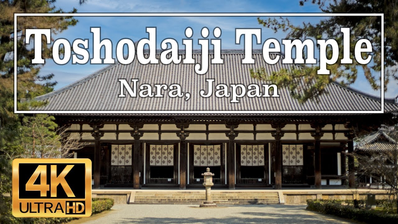 [4K] Toshodaiji temple in Nara, Japan. Walk around the area. Let's go sightseeing at Toshodaiji!
