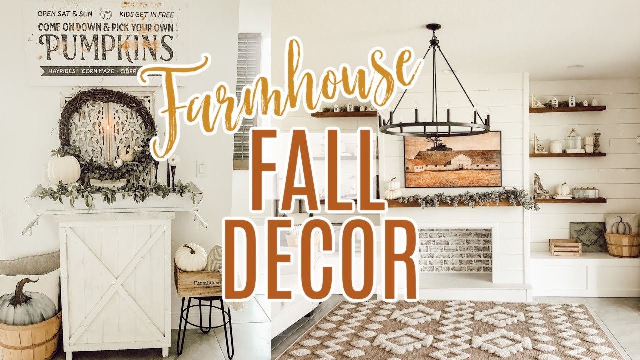 FALL DECORATE WITH ME 2020 | Fall Living Room | Modern Farmhouse Fall Decor | DIY Fall Decor