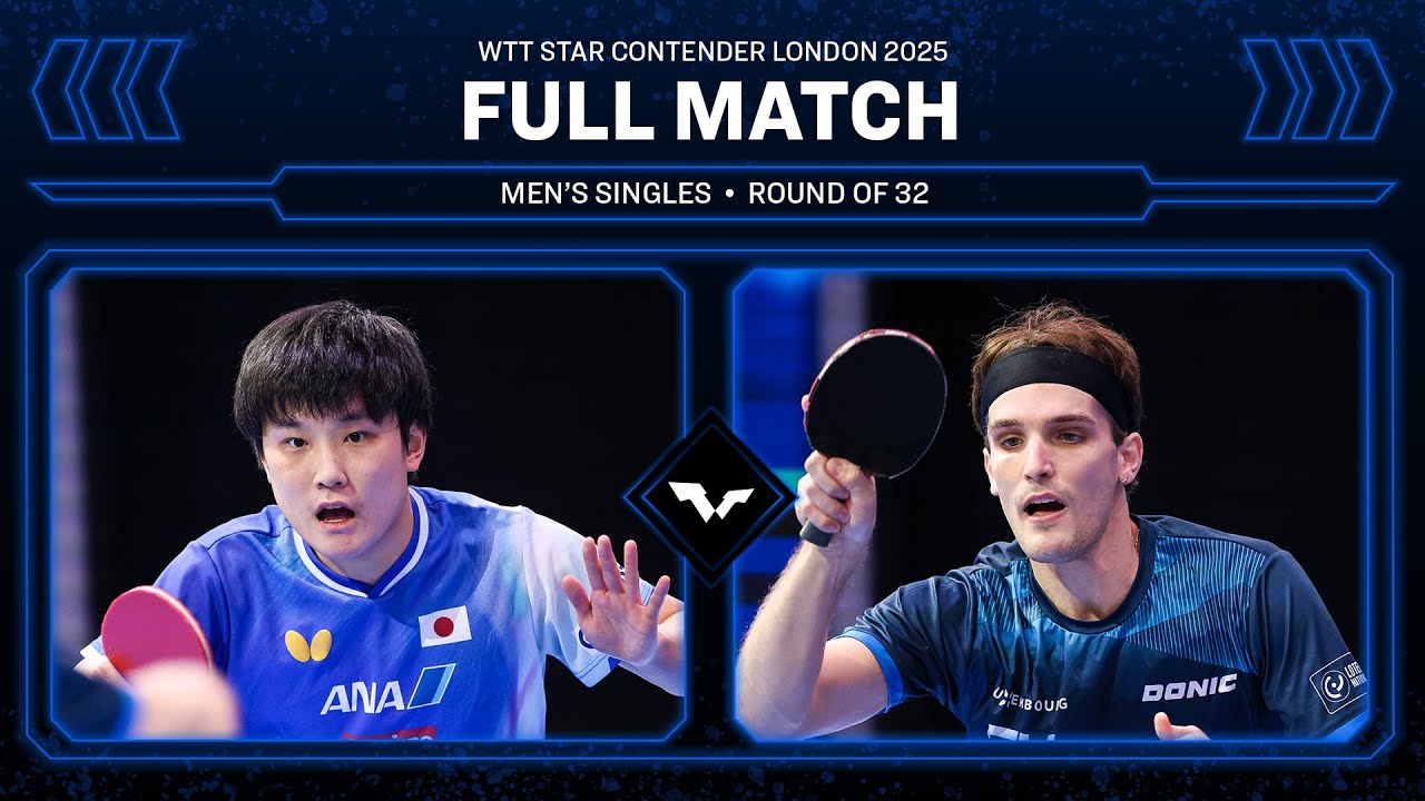 FULL MATCH | Tomokazu Harimoto vs Luka Mladenovic | MS R32 | #WTTLondon 2025