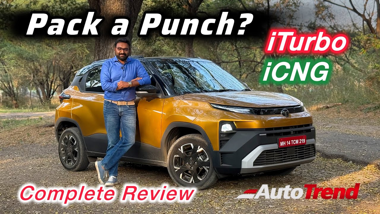 Does it pack a Punch? Tata Punch Facelift Turbo & iCNG complete English review by Team Autotrend