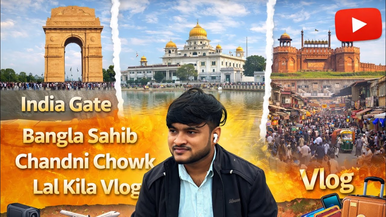Family ke Saath Delhi Darshan 🇮🇳 | India Gate, Bangla Sahib #treanding #vlog #love #familyvlog 