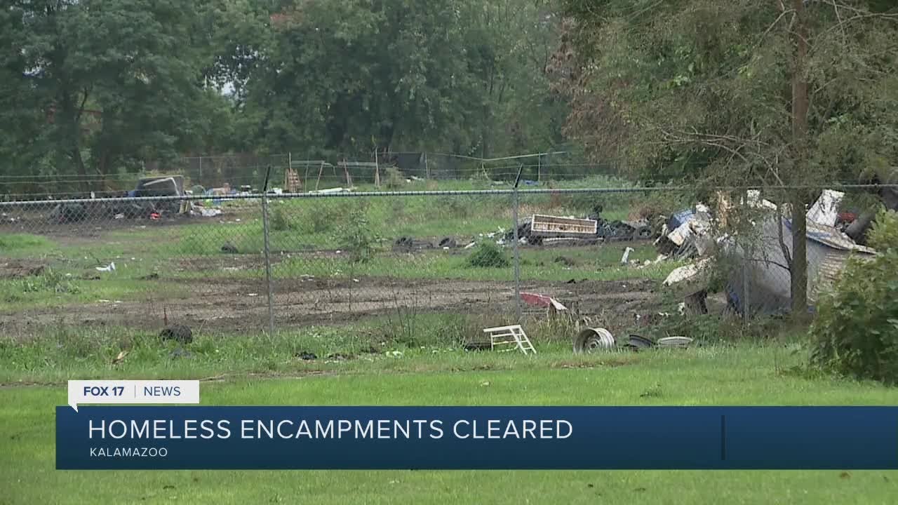 Homeless encampments cleared in Kalamazoo