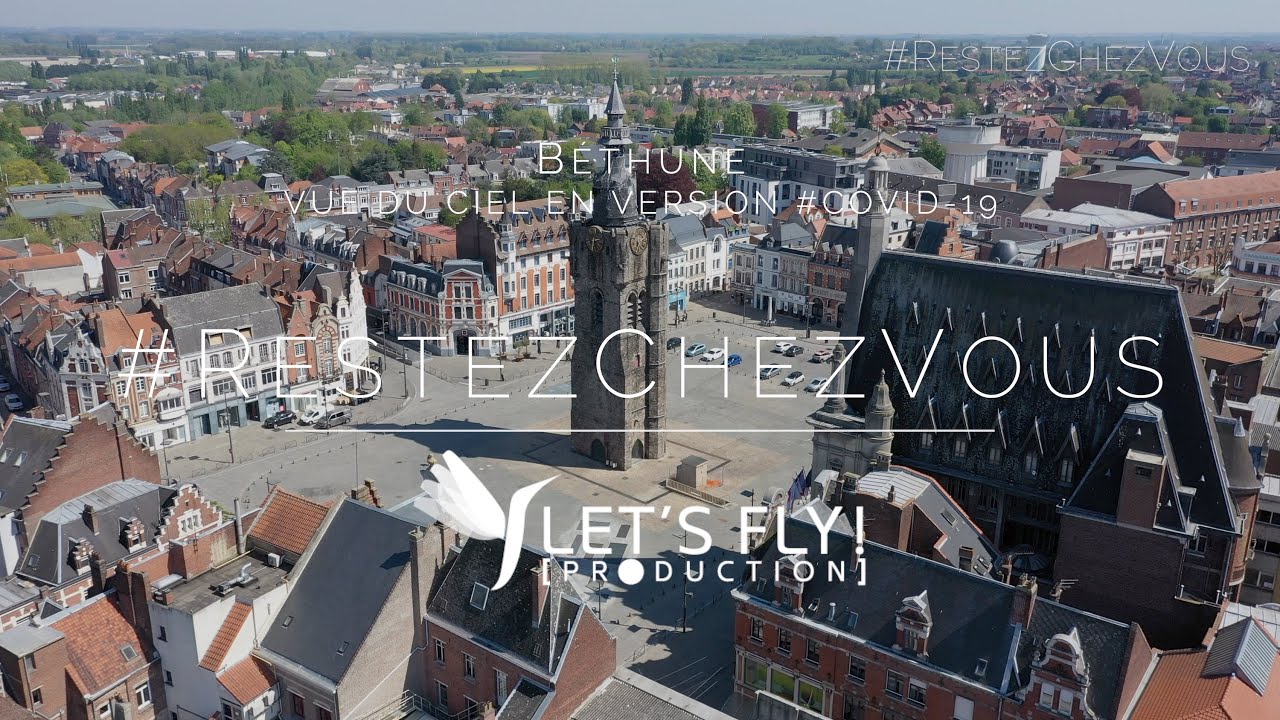 [ #COVID19 ] Béthune confinée vue du ciel