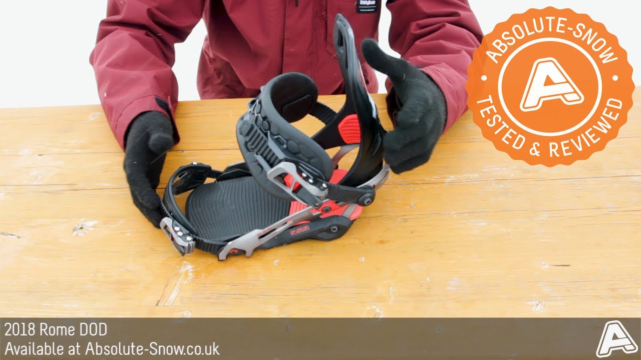 2017 / 2018 | Rome DOD Snowboard Bindings | Video Review