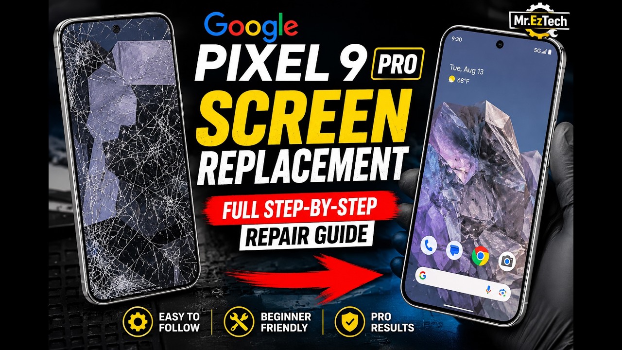 how to replace google pixel 9 pro screen