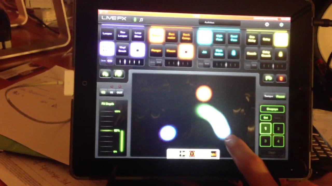iPulsaret first AudioBus Test through LiveFX in Auria