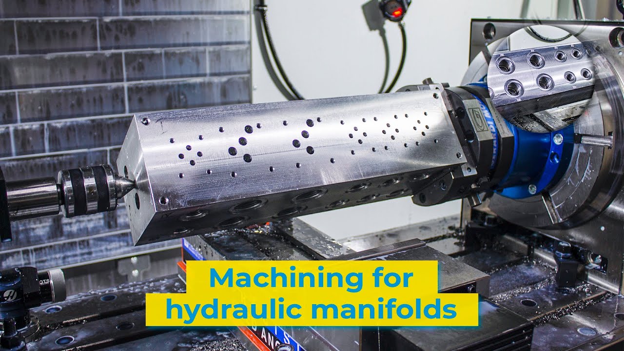 Machining for hydraulic manifolds - Motorimpex #hydraulics #manifold