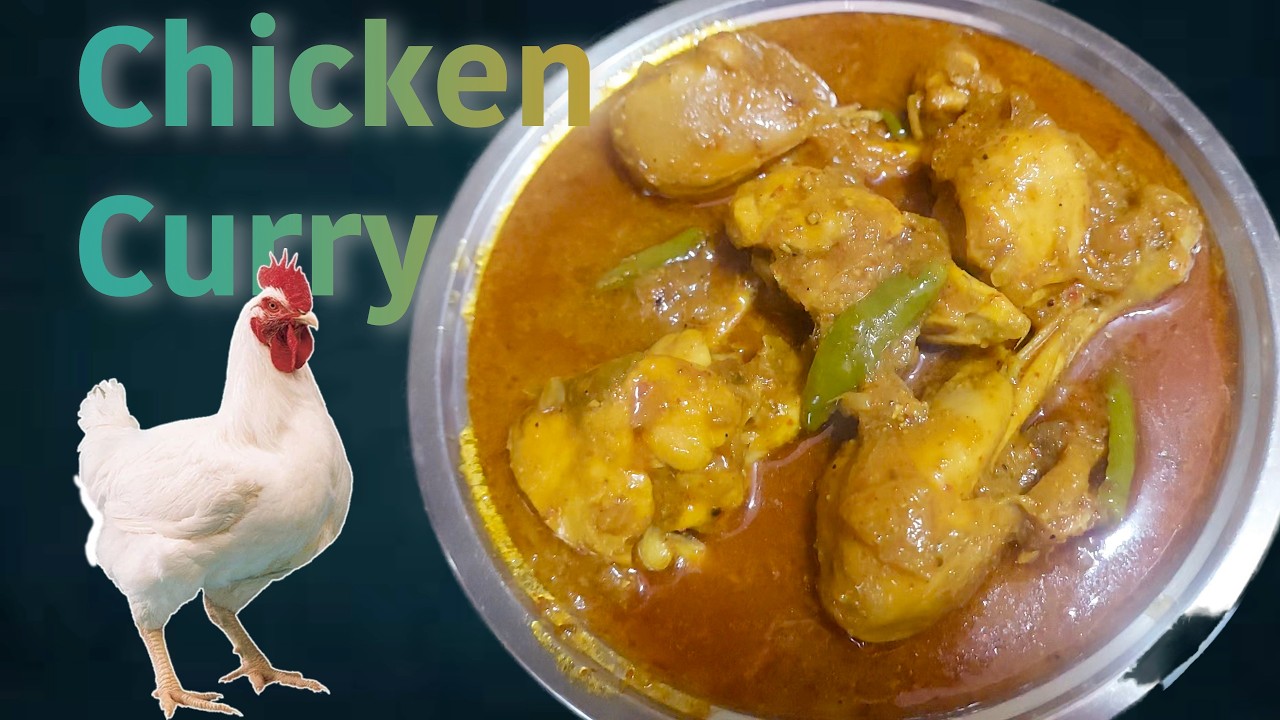 Chicken curry recipe l cooked by DesiKhao Kitchen.