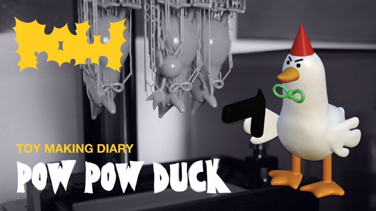 Making Art Toy - The Process of 3D Printing | TOY MAKING DIARY 02: PowPow Duck